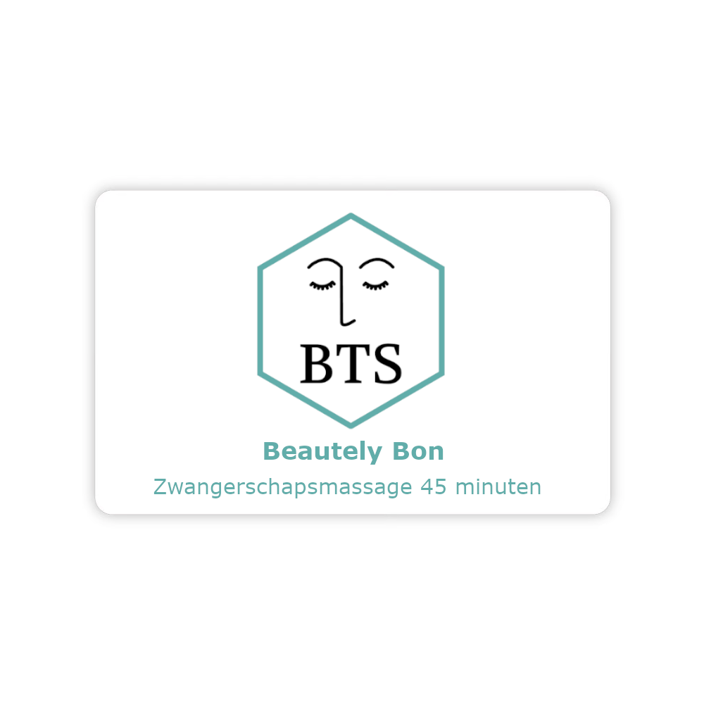 Cadeaubon voor beautely zwangerschap 45 minuten